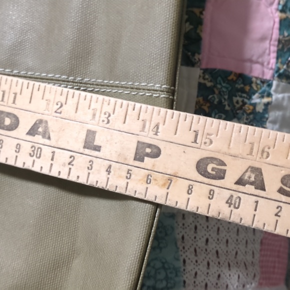 Clava Green Coated Canvas Tote Bag - Picture 8 of 15